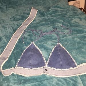 ⭐️Lowest Price⭐️ NWOT Jean Triangle Bralette